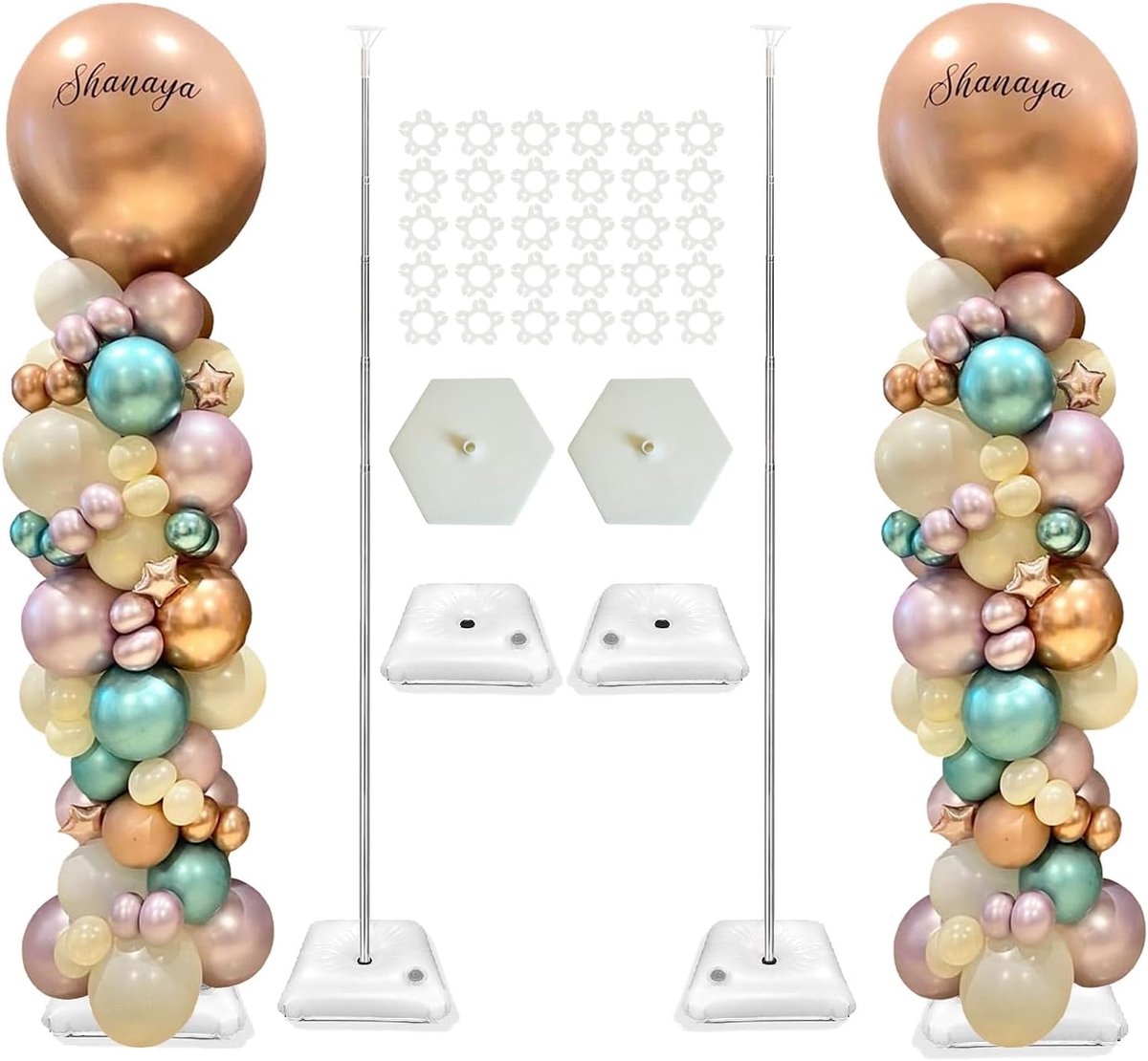 Ballonkolomstandaard 50 Inch - DIY Decoratie - Water vulbare basis - Perfect voor feestjes - ShopVlot