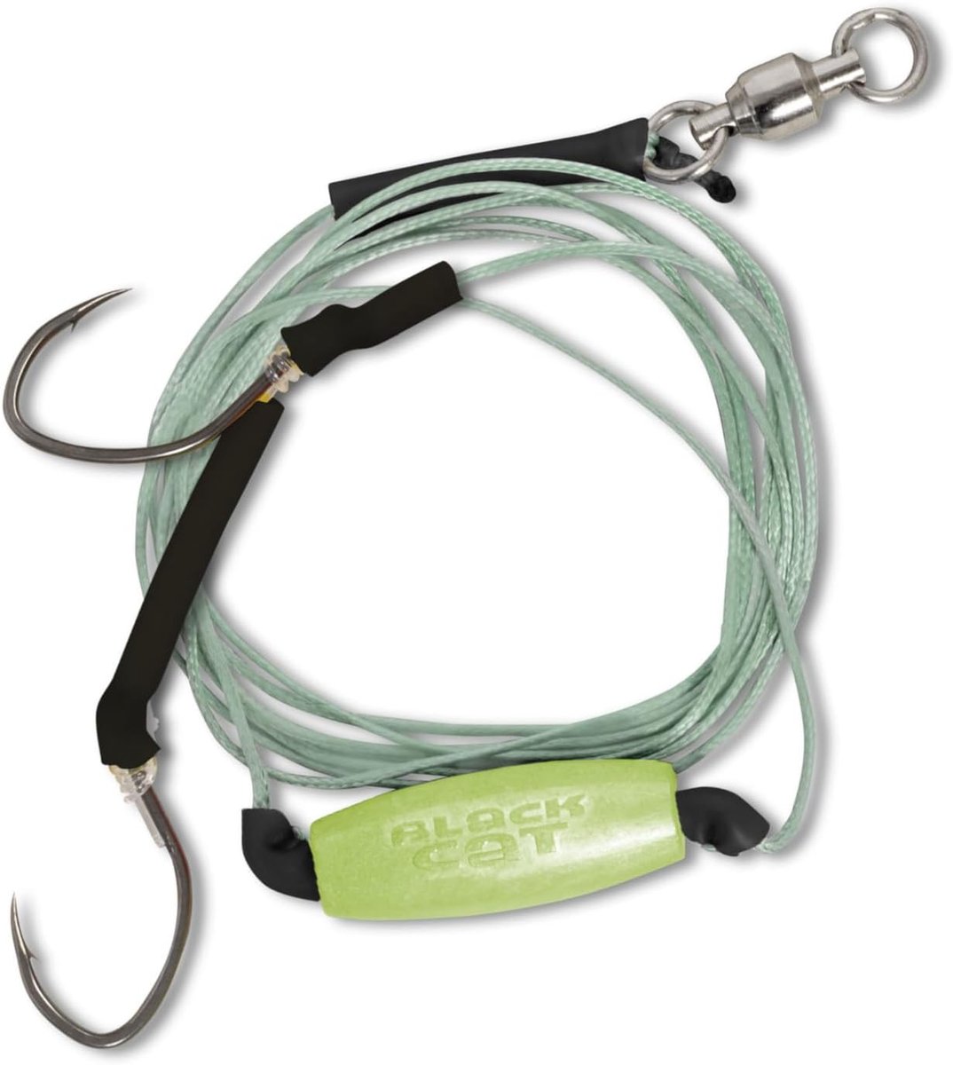 SnelShoppen - Welsvoorfach voor Meervalvissen 1.8m Freestyle Rig met 2 Haakmaat 6/0 - Direct Klaar voor Gebruik, 0.8mm Dikte, Perfect voor Visuitjes