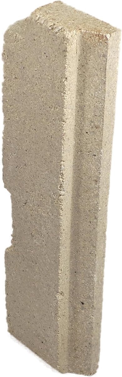 Vuurvaste Steen - Reserveonderdeel Kachel - Kachel Reparatie - Origineel Onderdeel - 320x88x32mm - Beige Zwart