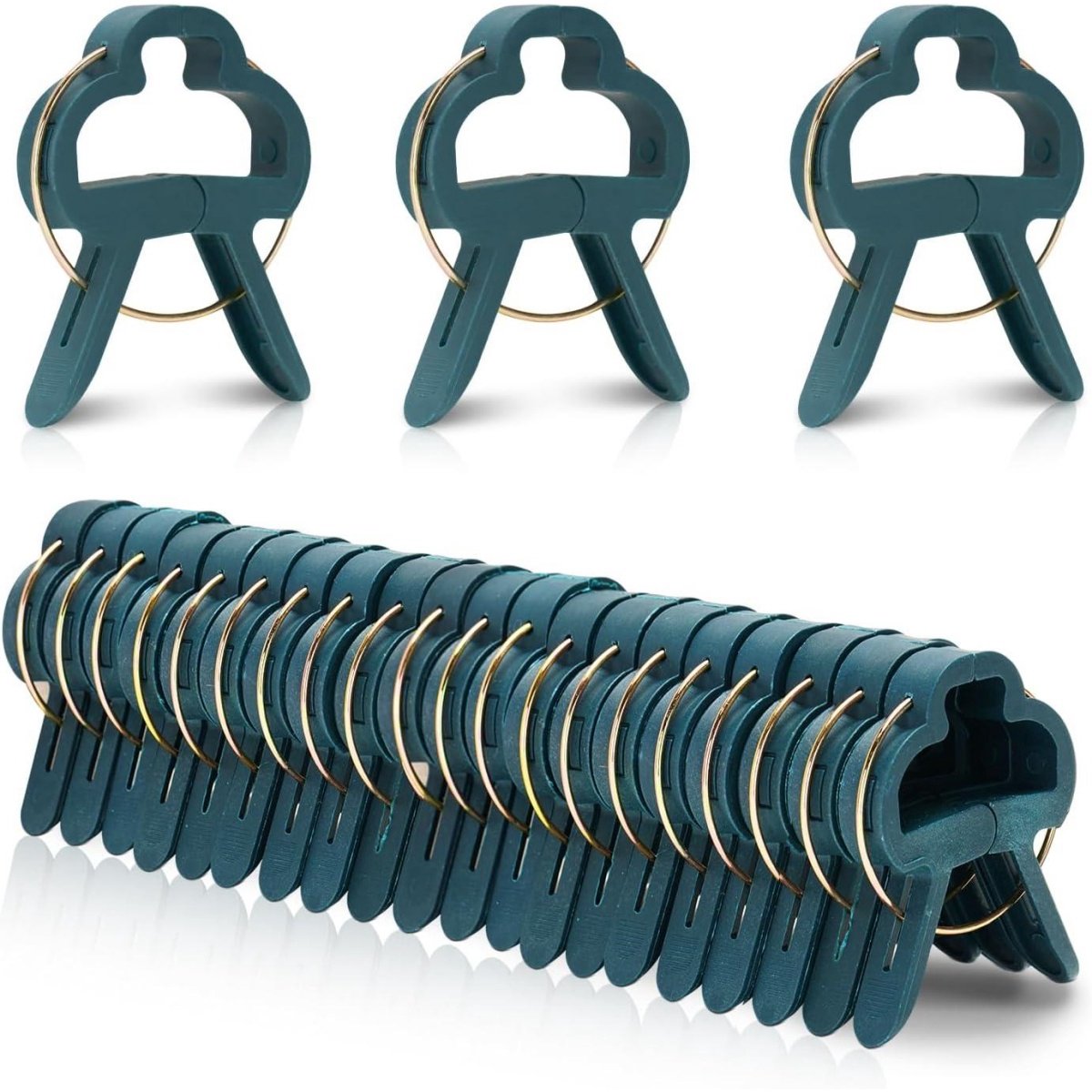 GELLDG Kleine plantenclips – Set van 50 – Plantensteunclips – Geschikt voor het ondersteunen en vastzetten van klimplanten, tomaten, komkommers en bloemen
