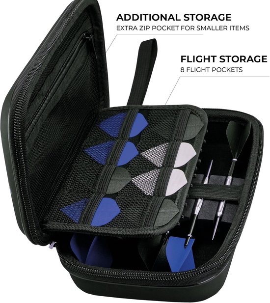 Dart Koffer - Dart Opberger - Darts Organiseren - Gelicentieerd Wales Design - 22cm Breed - Zwart van Dart — afbeelding 4