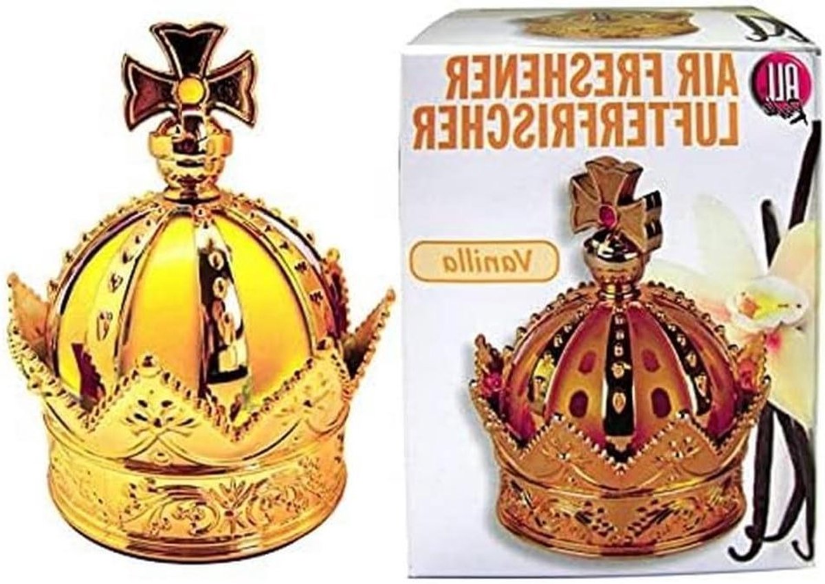 Luchtverfrisser Auto - Auto Parfume - Frisse Geur - Gouden Kroon - 1048 kg - Goud