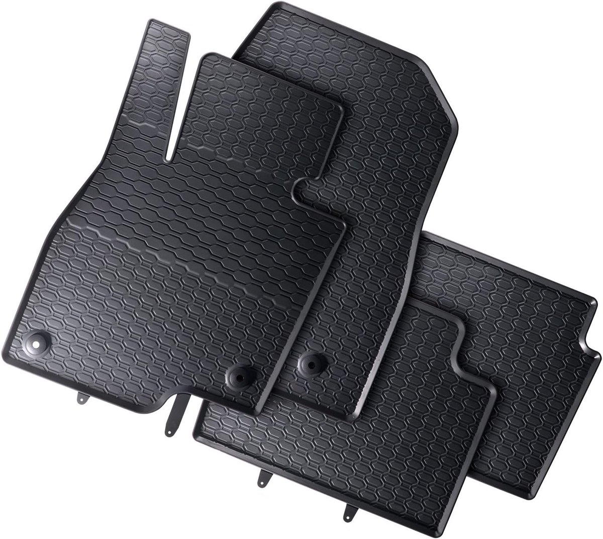 SnelShoppen - Rubber auto vloermatten 862/4C voor Mazda 3 III (2013-2018) en Mazda 6 III kombi (2012-2024) - Perfecte pasvorm, duurzaam, met originele