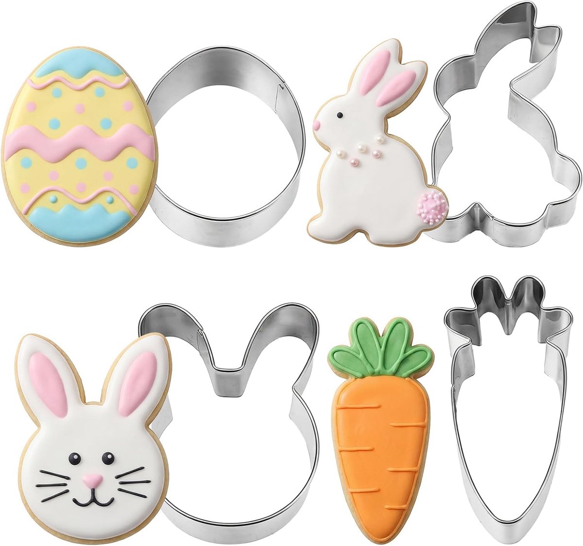Lysjoy Easter cookie cutters, Easter cookie cutters, Easter cookie cutters, bunny cutters, Easter cookie cutters - ShopVlot