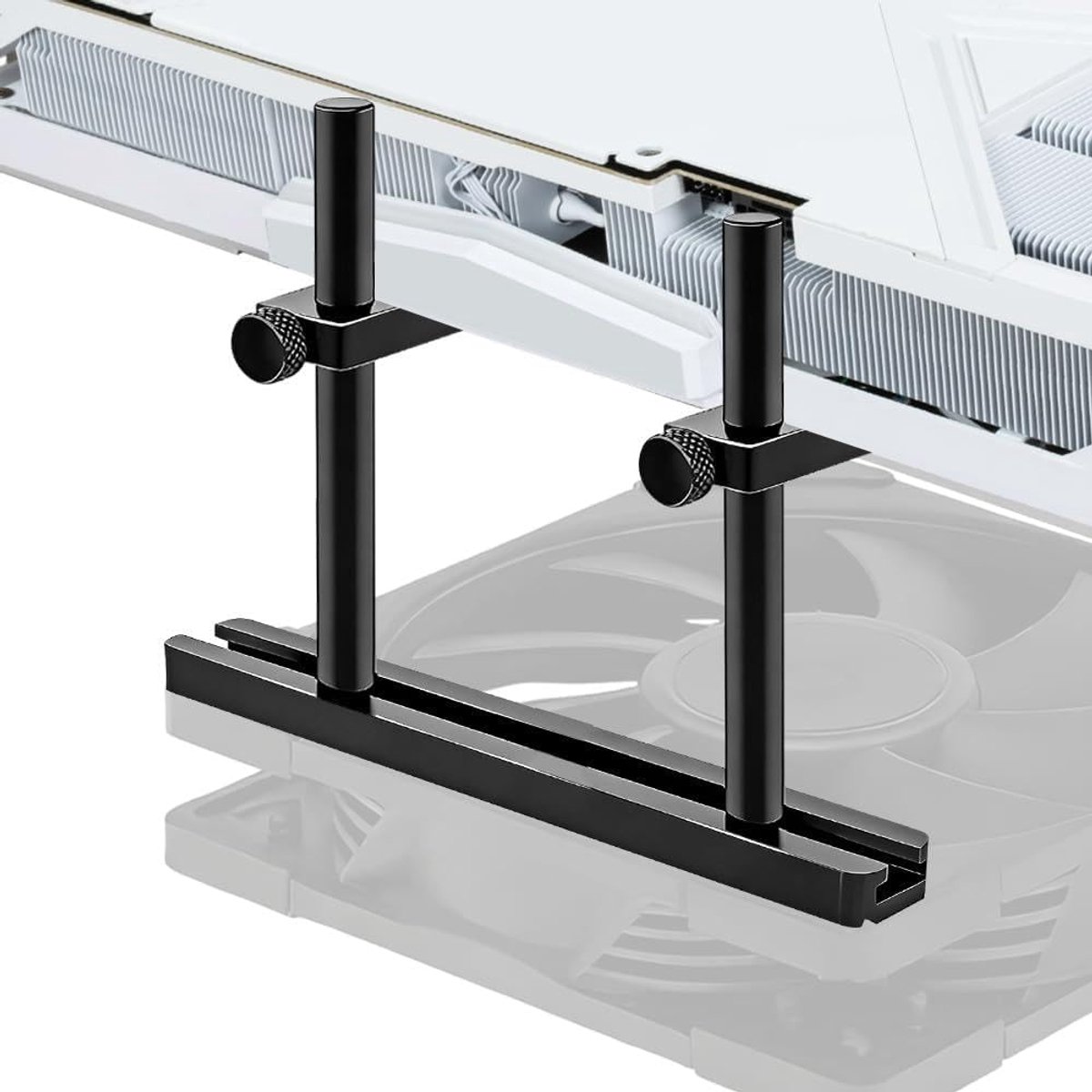 Houdders voor grafische kaarten 128 mm - aluminium - dubbele stang - optimale stabiliteit - ShopVlot