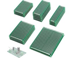 Geprinte schakelingen PCB prototype - dubbelzijdig - 5 verschillende maten - ideaal voor DIY projecten - ShopVlot