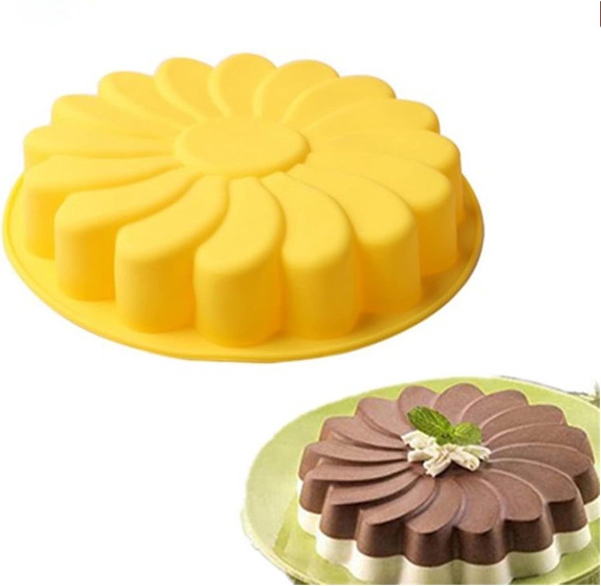 3D Grote Siliconen Bloemvorm Cake, Grote Siliconen Vorm, Bloemvorm Mousse Cake, Chocolade Dessert, Bakken Gebak Mallen, Jelly, Brood Mal, Non Stick Bakvormen Accessoire