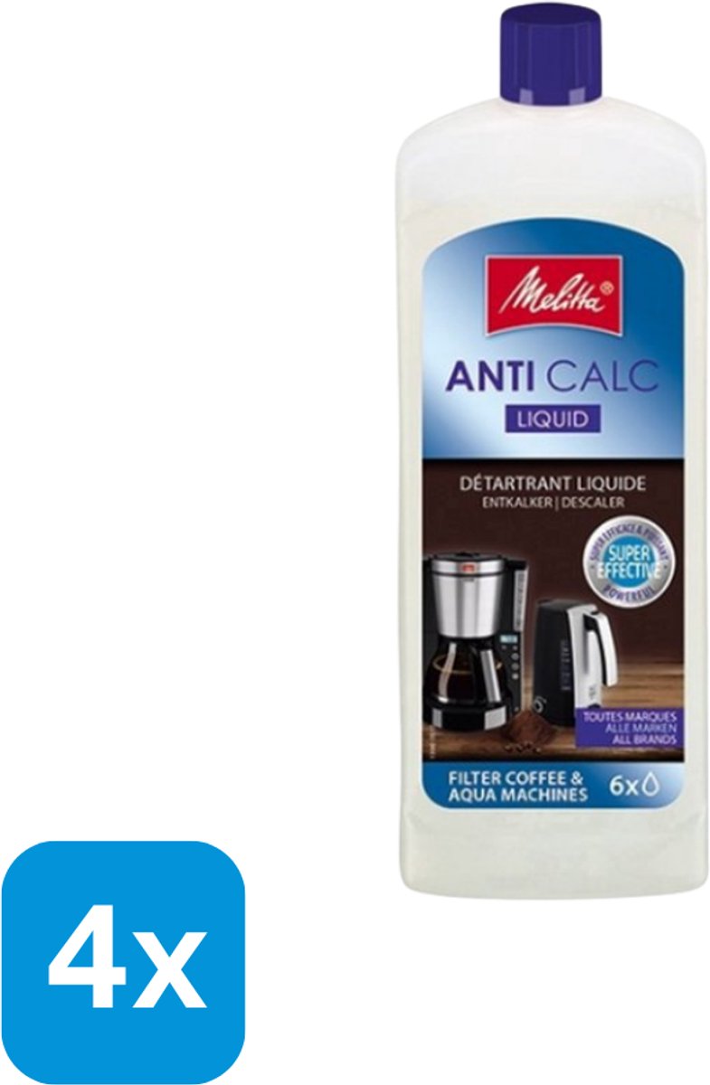 4x 250ml Melitta Ontkalker