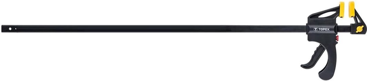SnelShoppen - Topex Lijmklem 900 x 60 mm, Snelle Klem met Handmatige Bediening, Hoge Spanning, Poeder Coated Staal, Pistolengreep, Ideaal voor Klussen