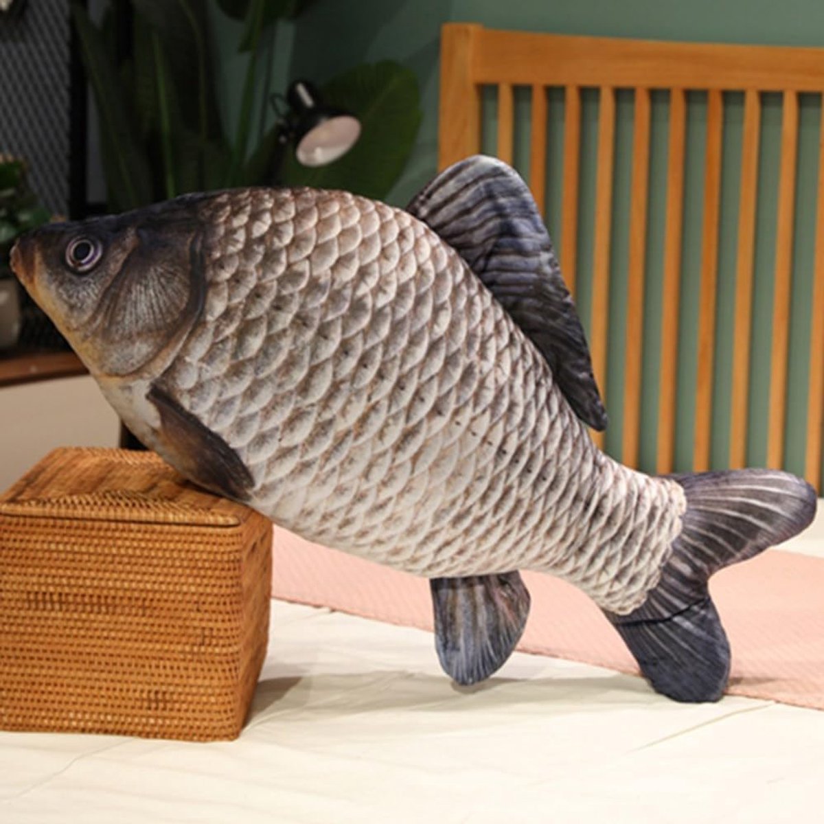 Pluche Speelgoed, Zacht Vis Decoratie Kussen Pluche Kussen Gevulde Speelgoed Gooi Kussen voor Huisdecoratie Cadeaus, Speelgoed Kussen (60 cm / 23,6 inch)