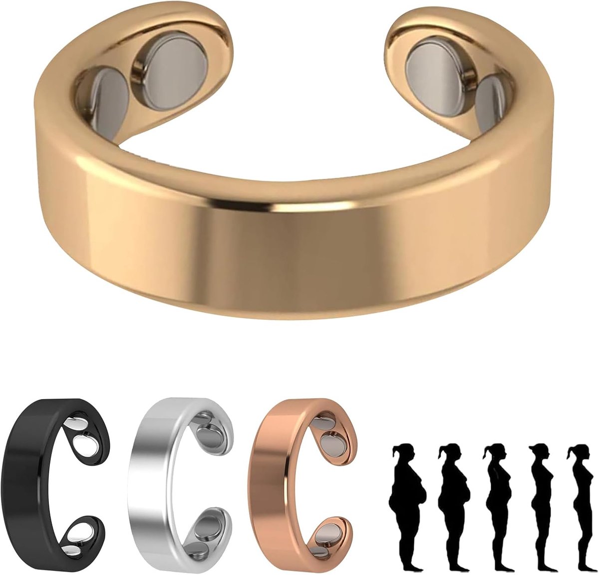Ring voor dames, menopause, Sömni ring voor mannen en vrouwen, ontspanning, verbeterde tweede generatie, slaaphulp, vermoeidheidsvermindering, sömni ring dames menopauze origineel