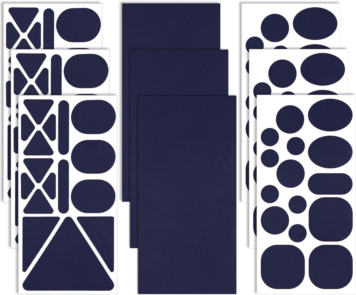 Nylon reparatie patches in diverse maten en vormen, zelfklevend, waterdicht en lichtgewicht voor kleding en tenten, ideaal voor jassen en stofherstel