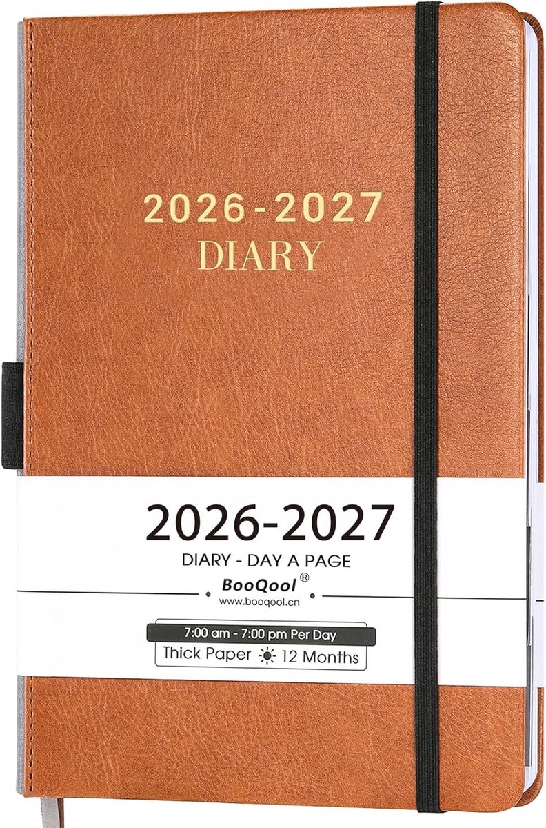 SnelShoppen - Academische agenda 2022-2023 A5 dag tot pagina, productiviteit agenda met maandelijkse tabbladen, gebonden, 14,3 x 21 cm, juli 2022 tot