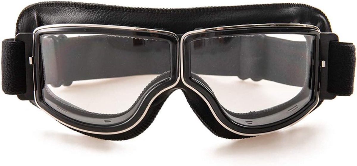 - PU lederen zonnebril, sportbril, retro fietsbril voor ATV, fiets, motorcross