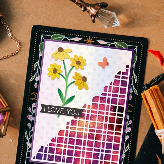 Hollow Achtergrond Snijmatrijzen Metalen Gebroken Decoratie Snijmatrijzen Frame Snij-embossing Sjablonen voor Scrapbooking Ambachten Papier Kaarten Maken — afbeelding 2