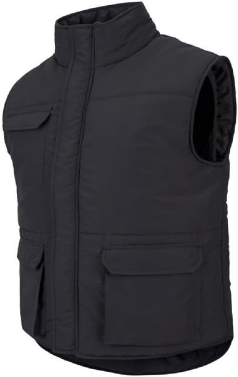 205901 Gewatteerd vest met meerdere zakken