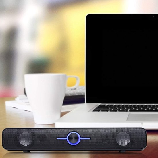 Soundbar TV Speaker - Home Theater Speaker - Films en Muziek - 3D Surround Geluid - 360x66x62mm - Zwart — afbeelding 3