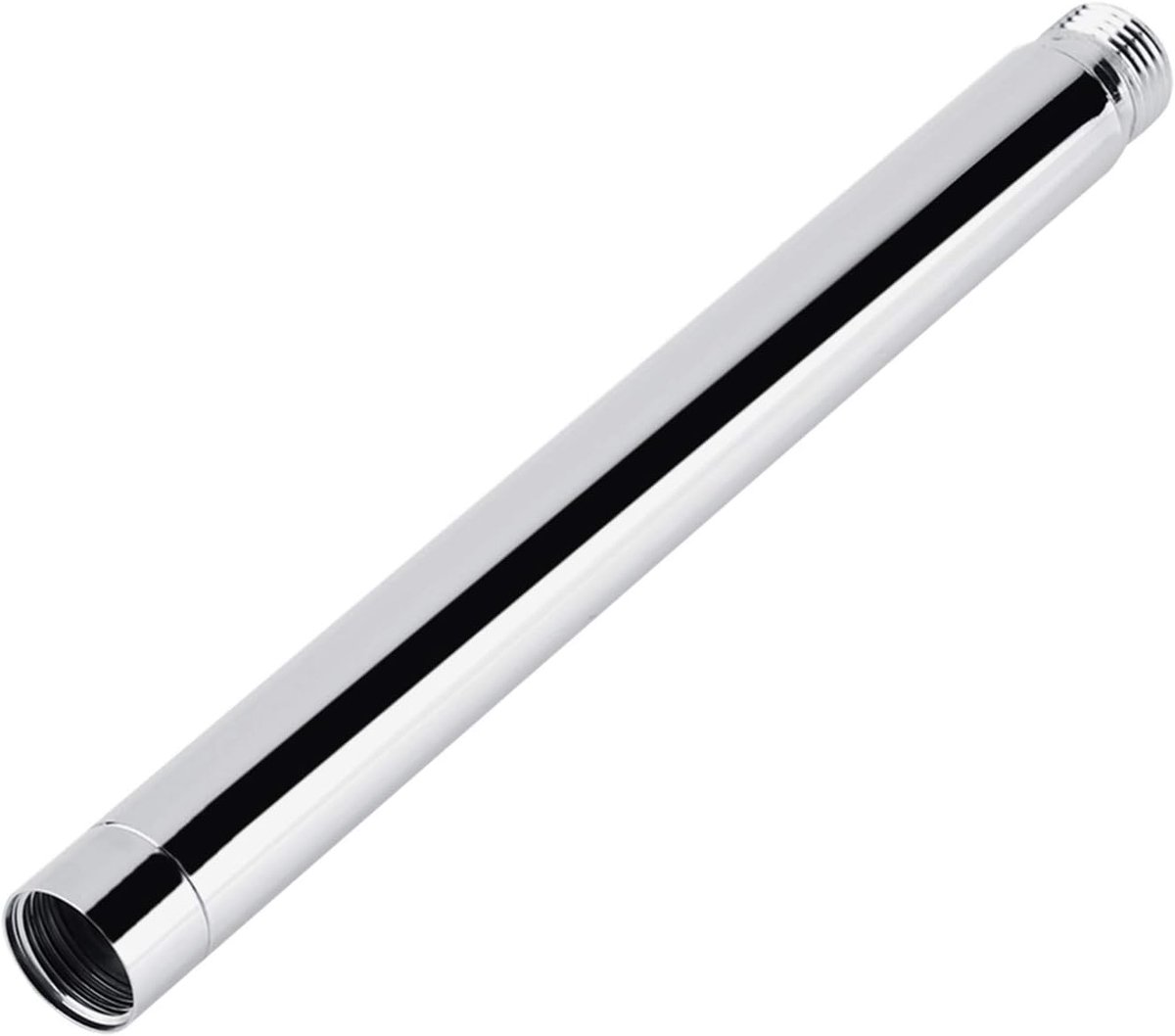 Douche verlengstuk 22,5 cm - Ronde roestvrijstalen buis - Verhoogt douchekop voor comfort - ShopVlot