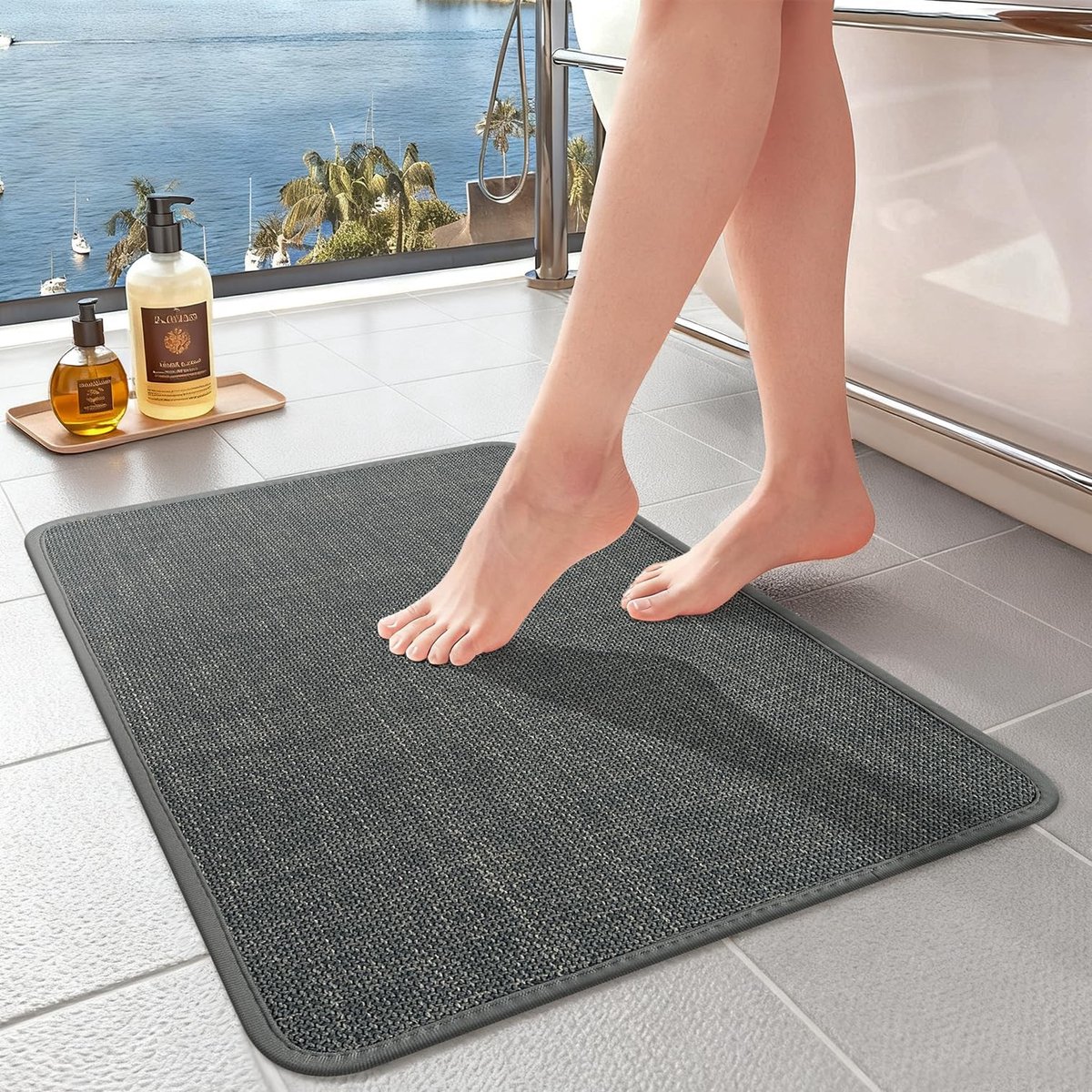 Omgoods - Absorberende Badmat, Sneldrogend en Wasbaar