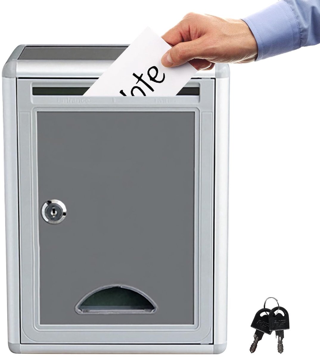 Omgoods - Wandbrievenbus met Sleutelslot en Donatiegleuf