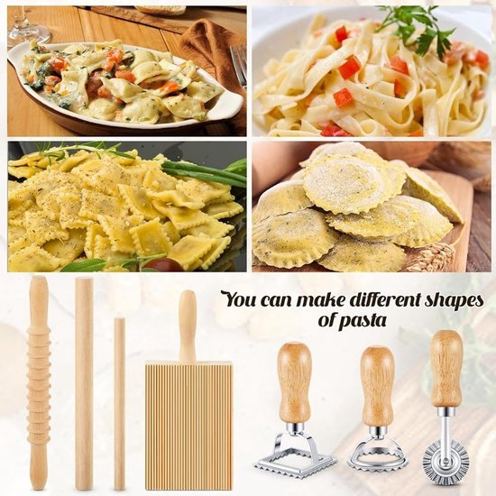 Omgoods - 7-Delige Pasta Gereedschapsset voor Thuisgemaakte Pasta — afbeelding 4