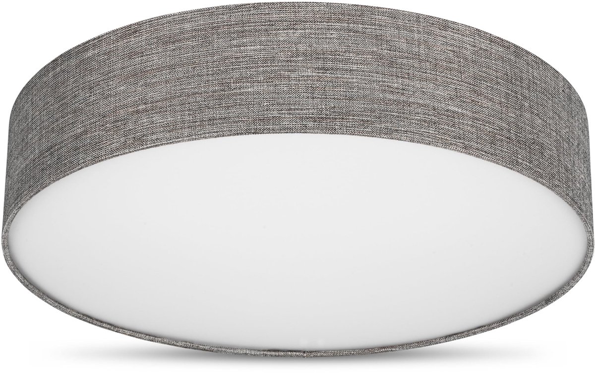 Omgoods - Vintage Plafondlamp met Stoffen Lampenkap 50 cm