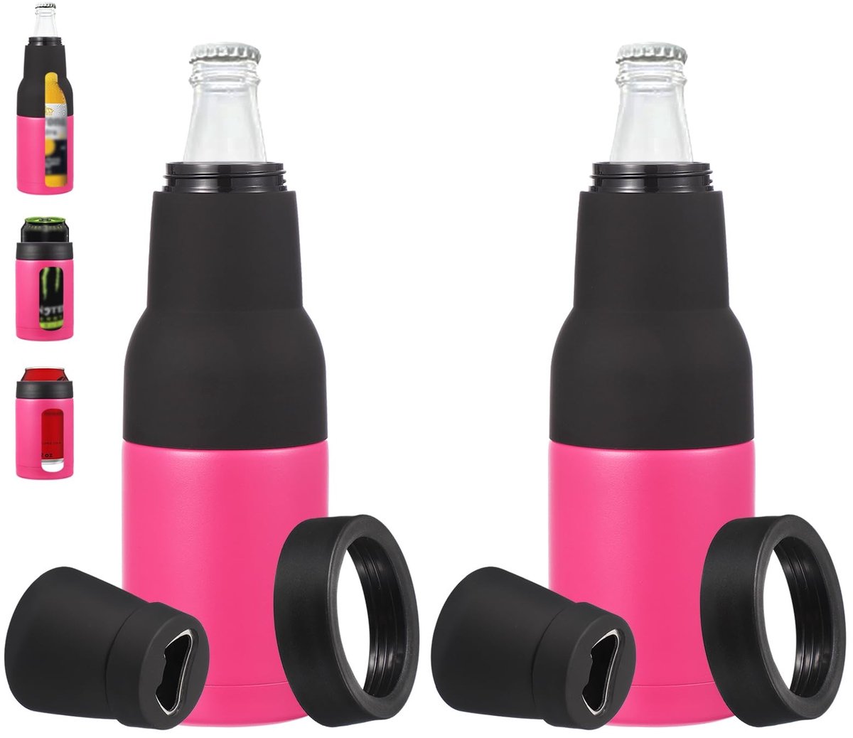 Omgoods - Slim Can Cooler Set van 2 - Roze