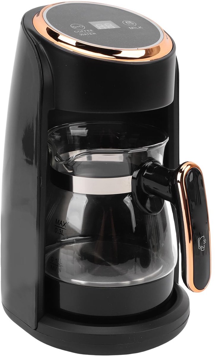 Omgoods- Koffiezetapparaat 600W - Automatisch - Melkverwarmingsfunctie - 300Ml Brouwcapaciteit - Elektrische Theepot - Slaapmodus - Koffiemaker