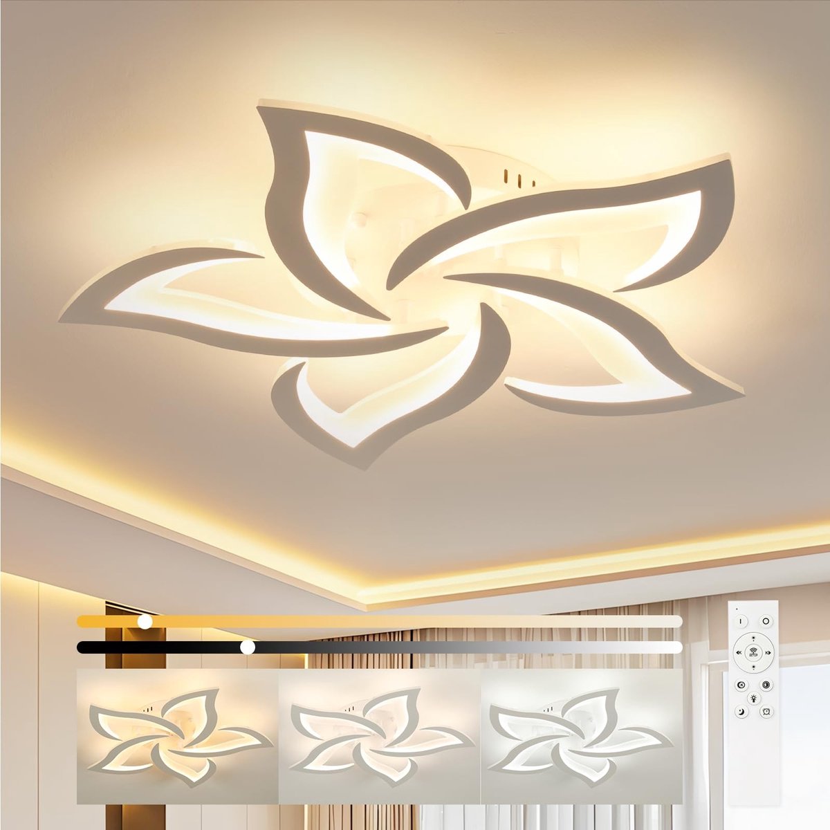 Omgoods - Moderne Dimbare LED Plafondlamp met Afstandsbediening