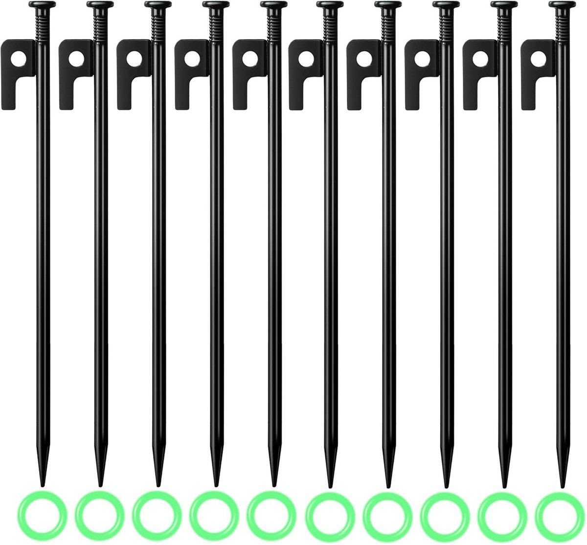 Omgoods - Set van 10 Grondankers voor Tent en Camping