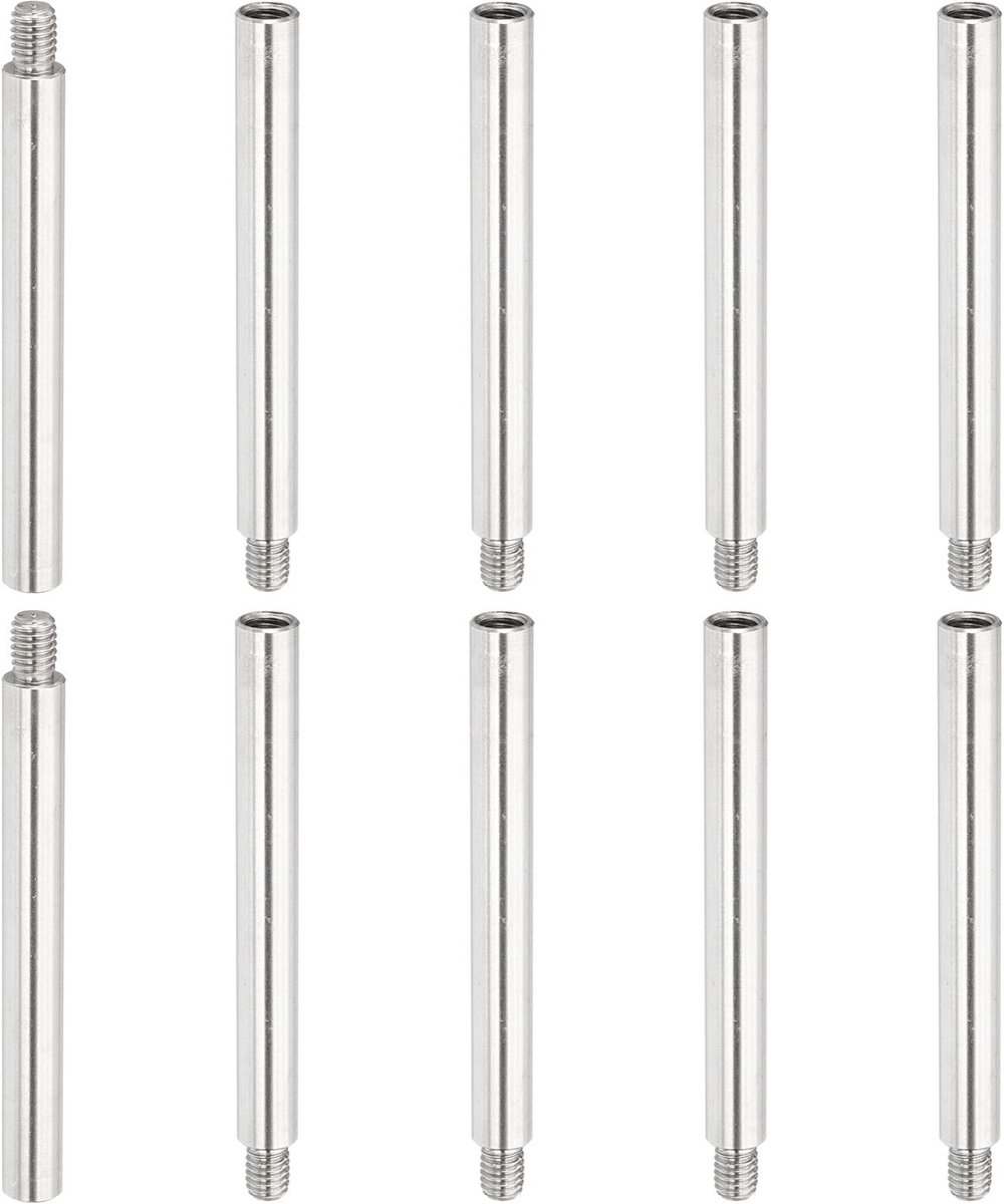 Omgoods - Set van 10 RVS Album Scrapbook Extension Pens 8mm