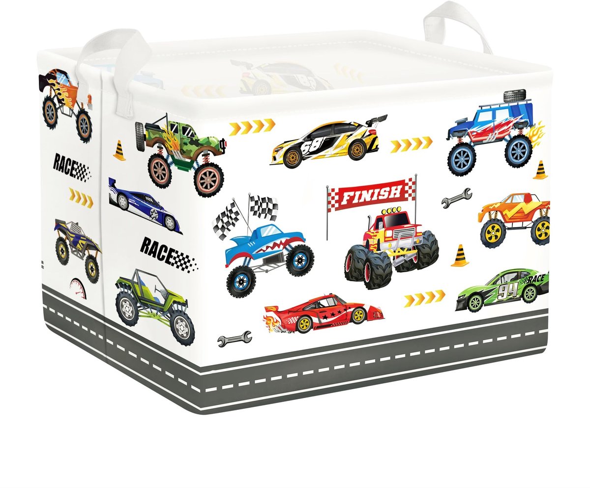 Omgoods - Waterdichte Wasmand met Monster Truck Design voor Speelgoed en Kleding