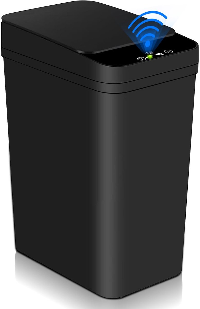 Omgoods - Automatische Afvalbak met Sensor 12L Zwart