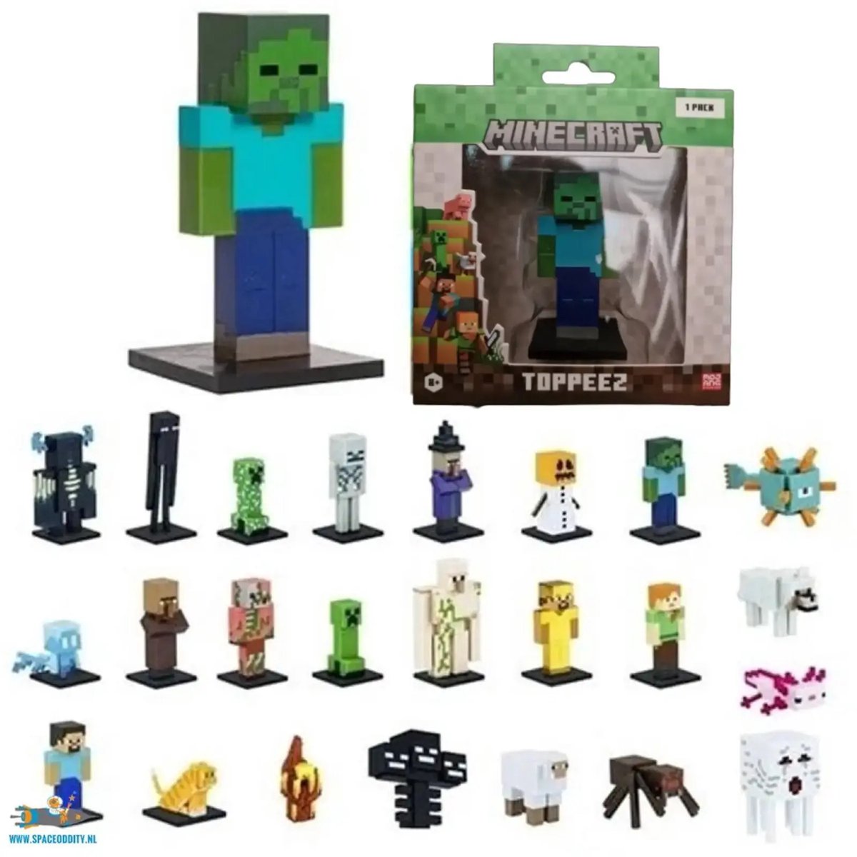 Mojang Minecraft Toppeez Surprise figuur - 1 exemplaar - 6 cm groot - Verzamelbaar action figuur - Videogame Merchandise