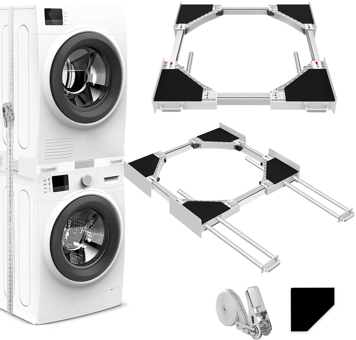 Omgoods - Universele Verbinding Frame voor Wasmachine en Droger
