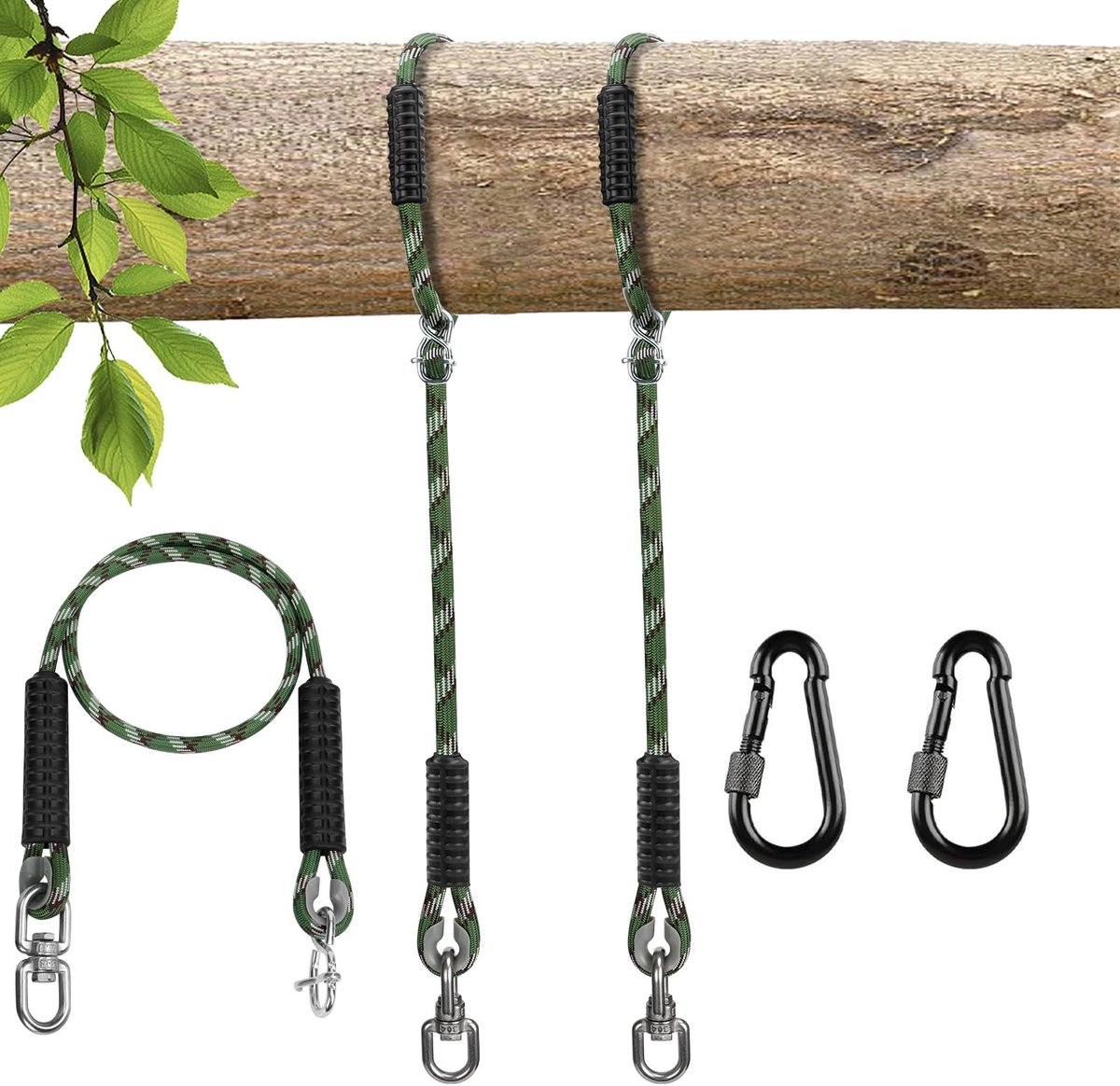 Omgoods - 2-pack Zware Boomschommel Touwen - Verstelbare Hangmat Accessoires