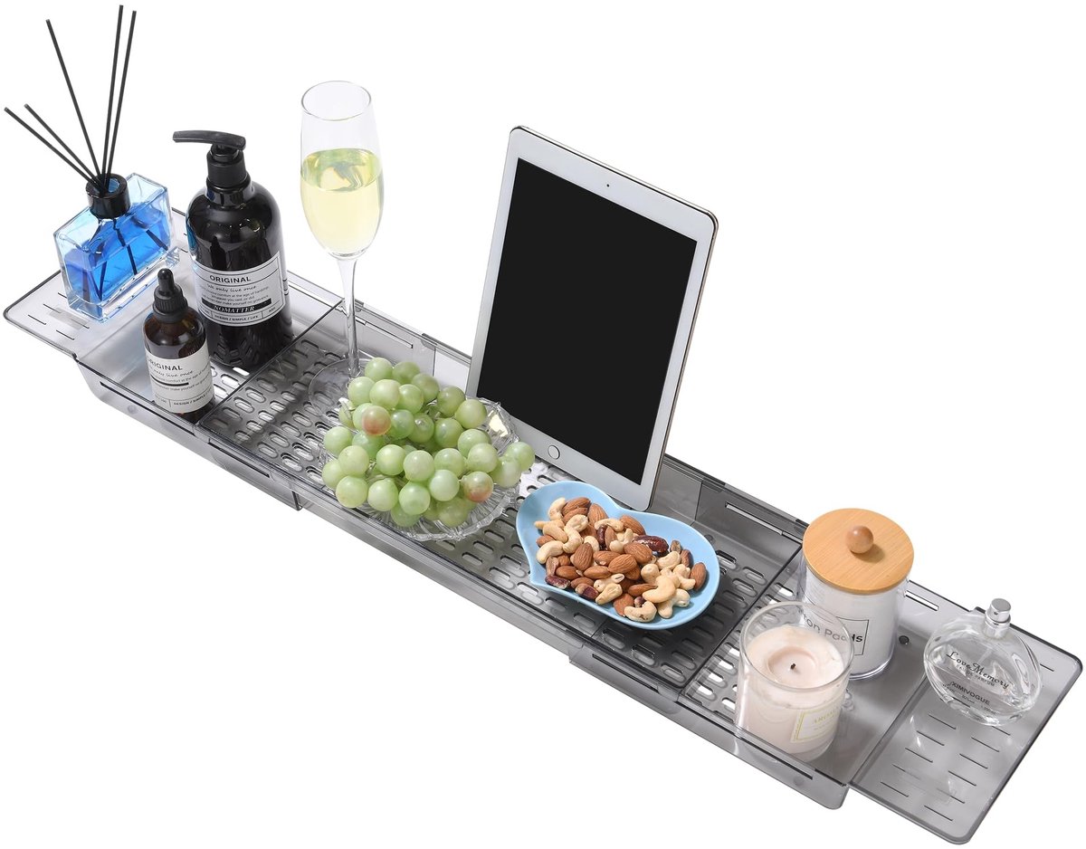 Omgoods - Uitschuifbare Badplank van Waterdicht Acryl