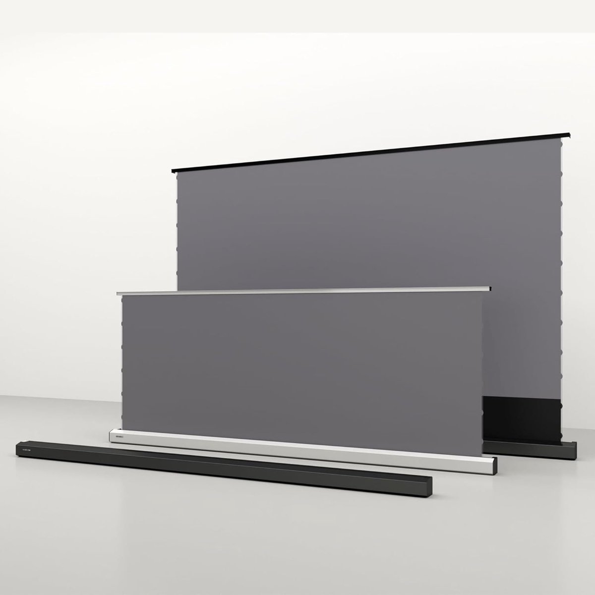 SnelShoppen - Bottom Tension Motor Scherm voor UST Projector 135 inch Diagonaal, 16:9, Hoge Contrast Coating voor HDR en 3D, Wit, 300x158 cm
