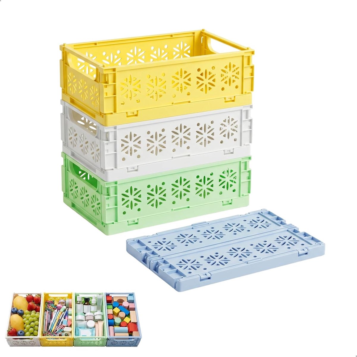 klapmand, vouwbox, klein, opvouwbare klapdozen, stabiel