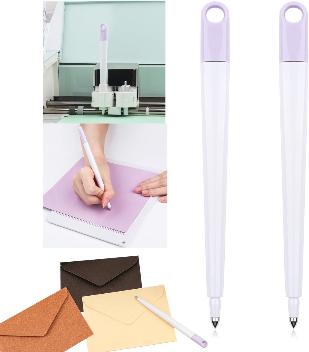 SnelShoppen - 2 delige set Etspennen voor Maker 3, Maker, Explore 3, Air 2, Air - Etching Tool voor Vouwkaarten, Enveloppen, Dozen en 3D Projecten 6.3