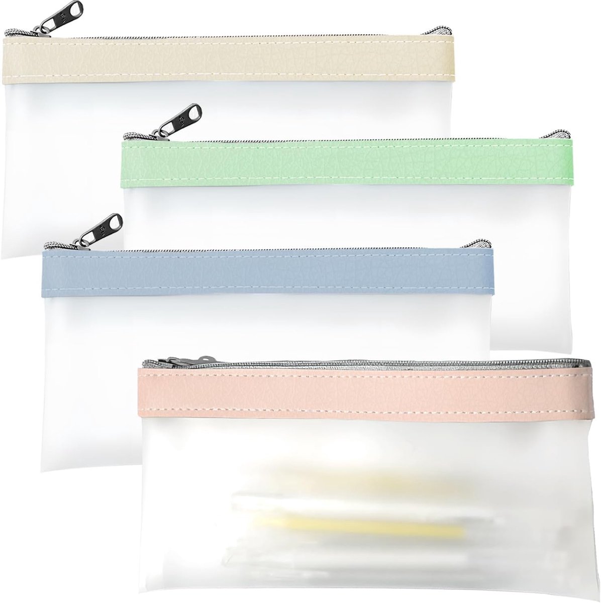 Cosmeticage transparant 4 stuks - waterproof - multifunctioneel - ideaal voor reizen - ShopVlot