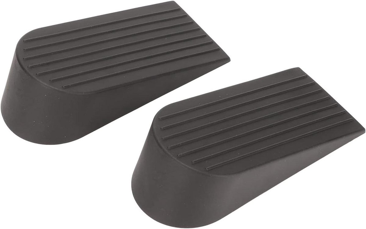 Deurstopper - Deurwig Deurwig - Deuren Open Houden - Antislip Ontwerp - 15.5 cm - Grijs