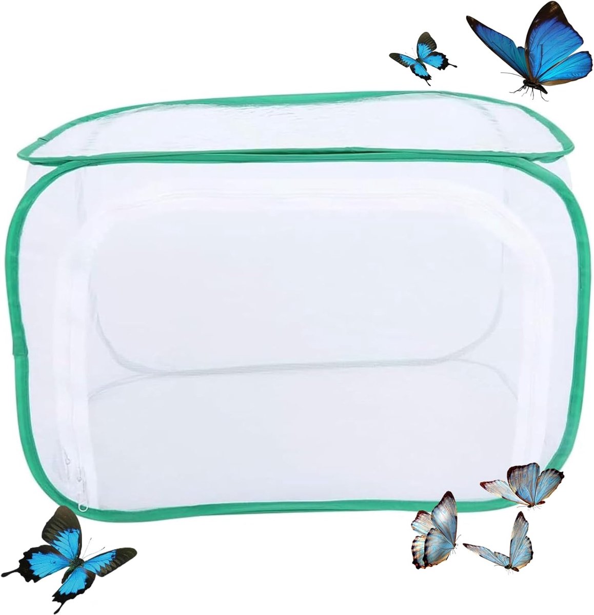 SnelShoppen - Vlinders Habitatkooi Insectenkooi Draagbare Vlinderhuizen Opvouwbare Netkooi Terrarium Bescherming voor Tuin, Camping en Kinderen