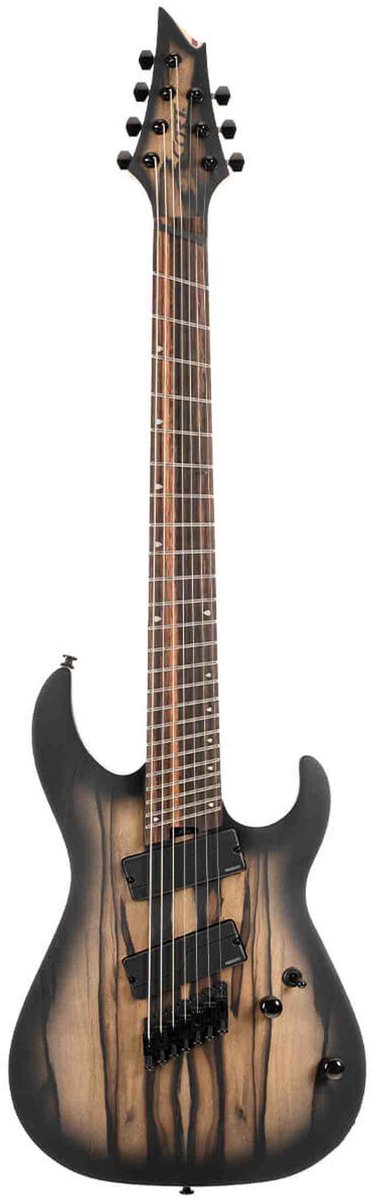 Cort KX507MS Pale Moon Multiscale 7-snarige ST-Style Elektrische Gitaar Naturel