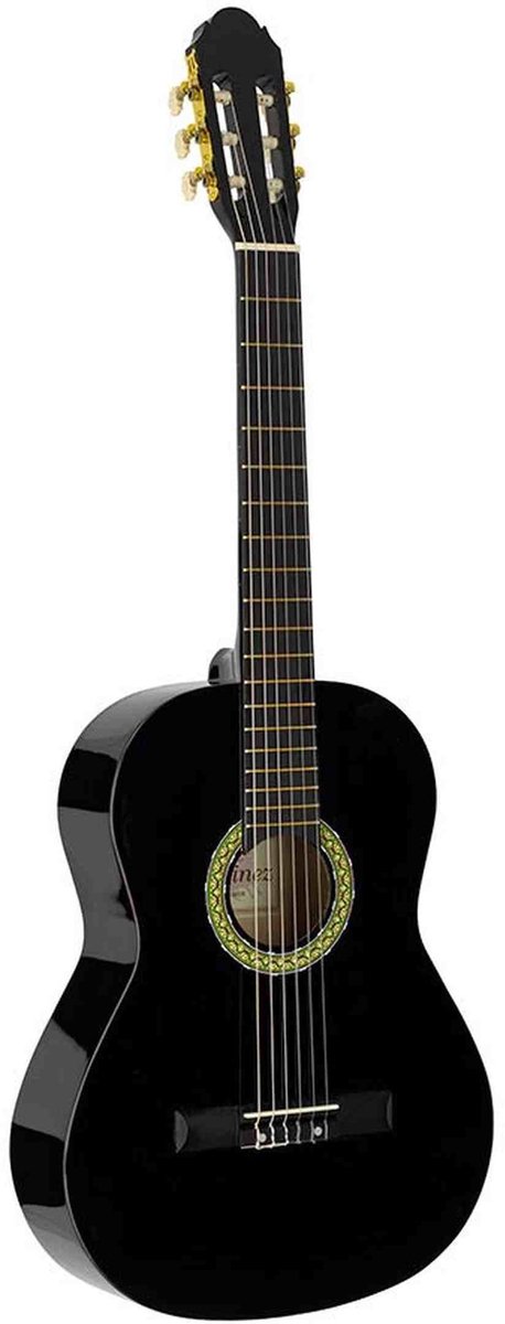 A.Martinez MTC-083/B Klassieke Gitaar 3/4 Black Hoogglans