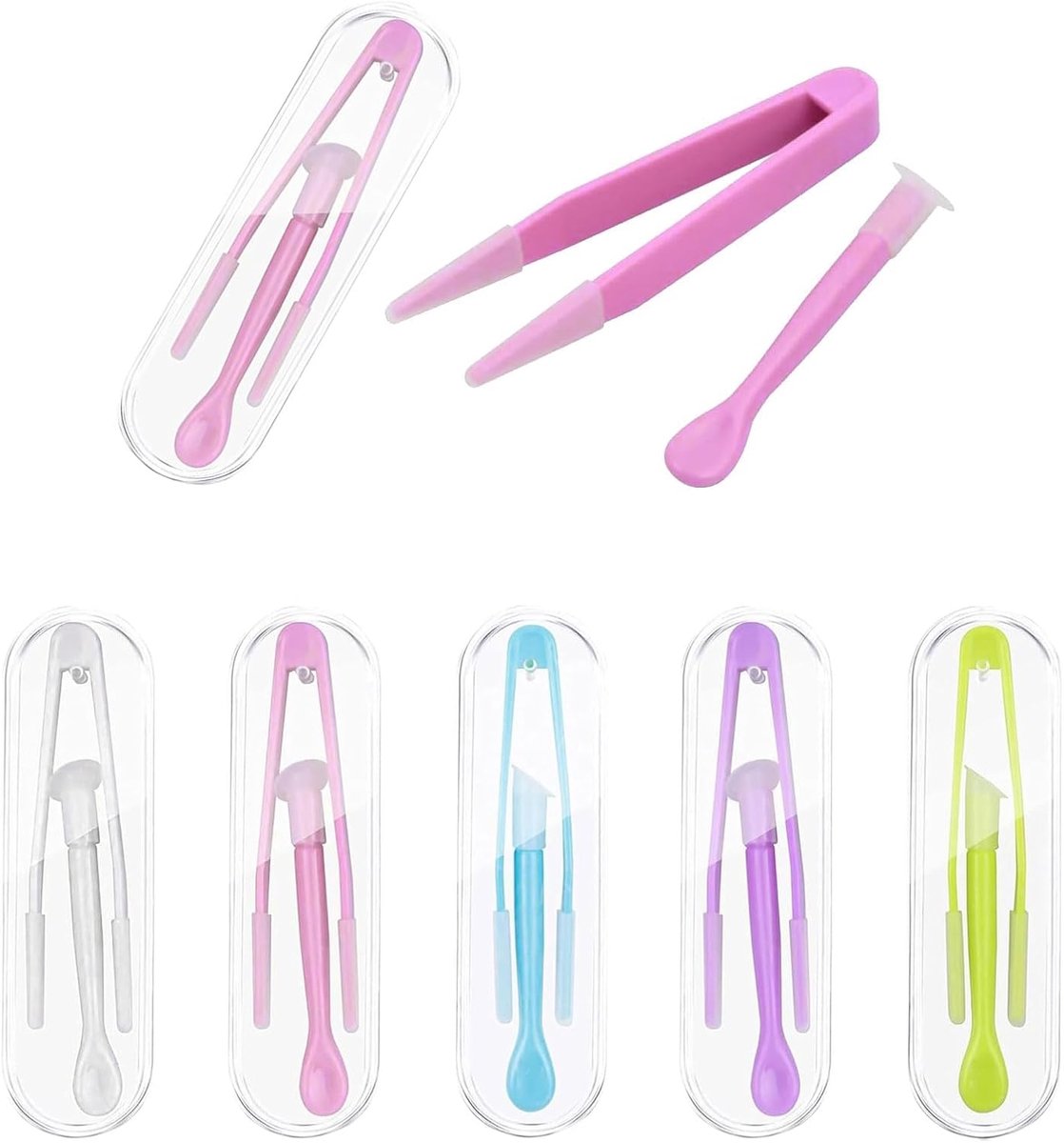 SOGHO Contact Lens Tweezer, Contact Lens Tweezer, Contact Lens Remover, Plastic, Contact Lens Remover, 5 Pieces - ShopVlot