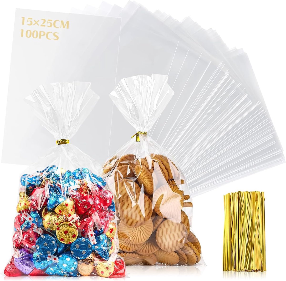 Cellofaanzakjes 7 x 30 cm - transparant OPP-materiaal - waterdicht en geurloos - ideaal voor cadeaus en snacks - ShopVlot
