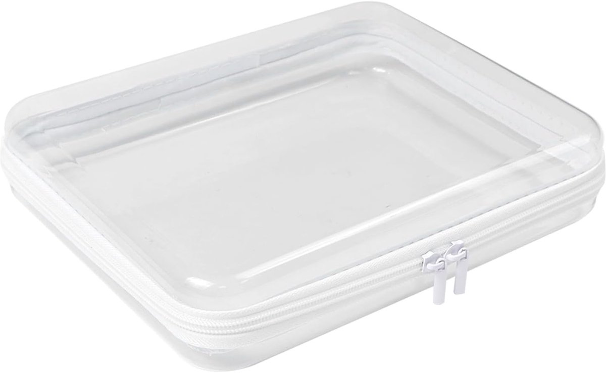 Opbergzak voor speelgoed 25 x 20 x 5.3 cm - transparant PVC - duurzaam en stevig - ideaal voor blokken en puzzels - ShopVlot