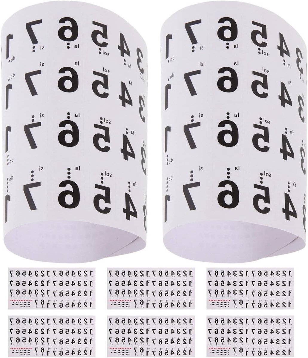 Piano Toetsen Stickers - Notenlabels Keyboard - Muziek Leren Spelen - Zichtbare Notenlabels - 88 Toetsen - Multicolor