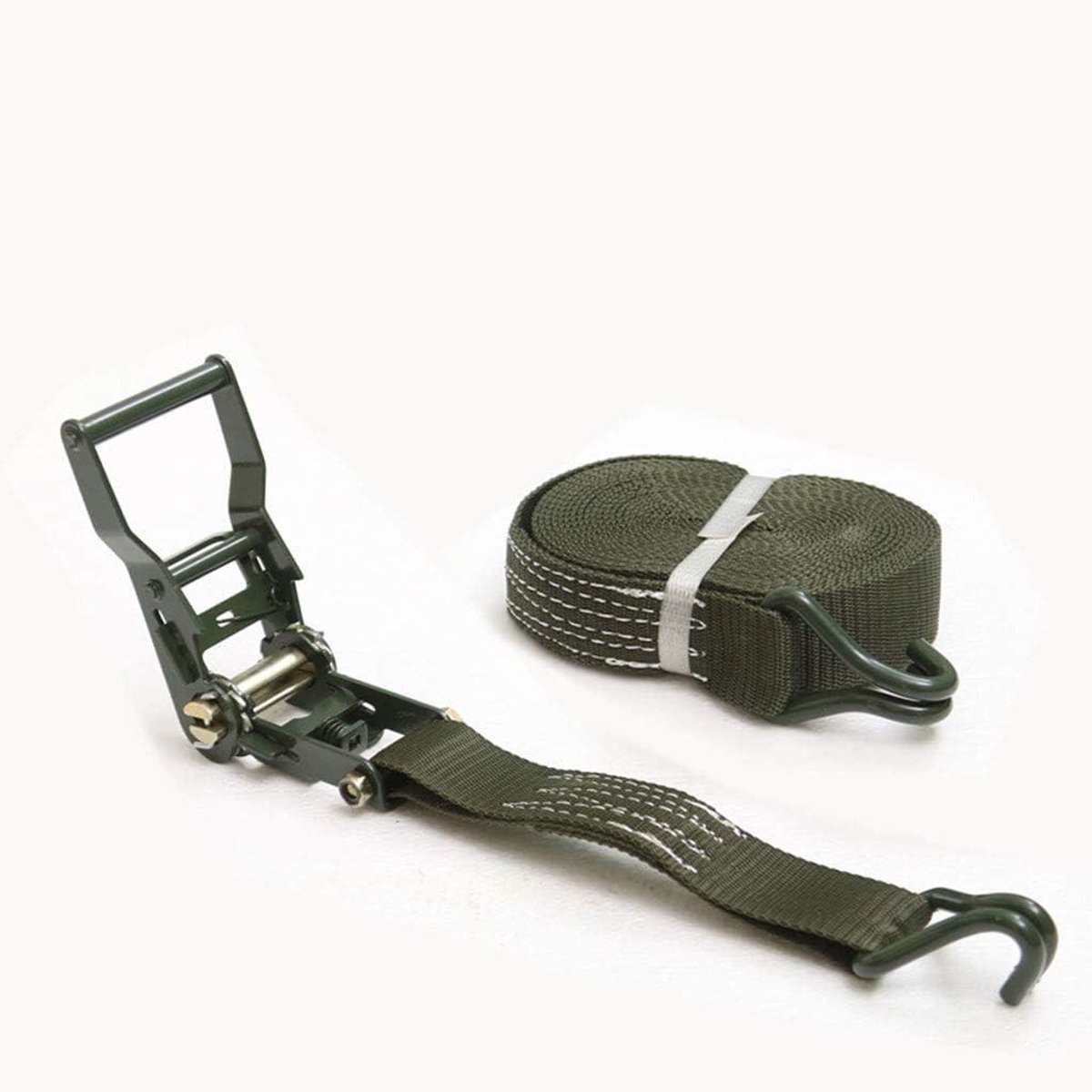 Ratchet Straps - Spanbanden Lashing - Goederen Vervoeren - Dubbele J-Haak - 3 meter 1 ton - Groen